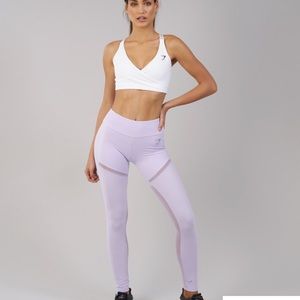 Sold*****Gymshark Simply mesh leggings in lillac